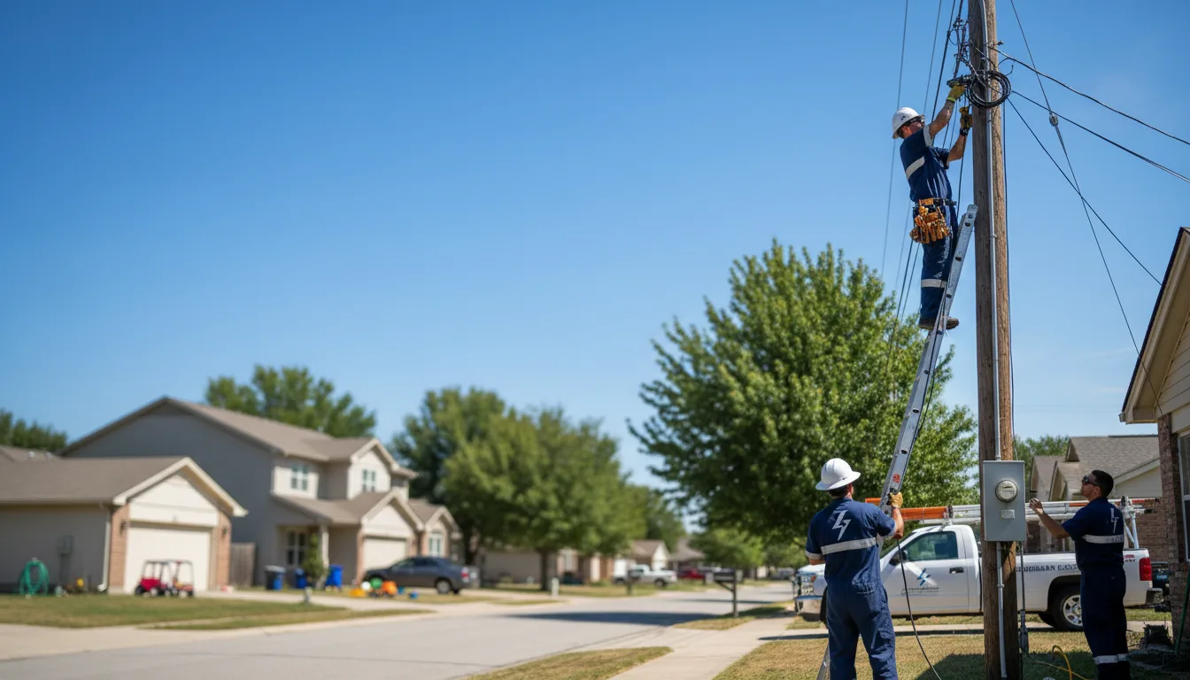 Residential electrician providing installation services in Middletown, IN